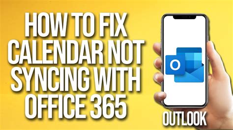 How To Fix Outlook Calendar Not Syncing With Office 365 YouTube