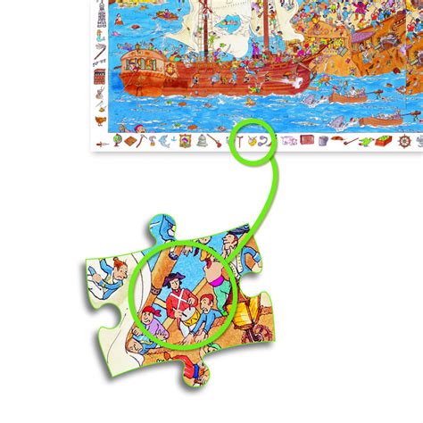 Puzzles Observation Les Pirates Pieces Puzzles Djeco Fox