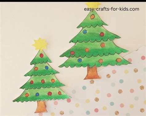 how to draw christmas tree for kids