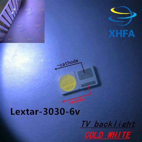 1000pcs Lextar LED Backlight High Power LED 3030 6V 1 8W Cool White 150