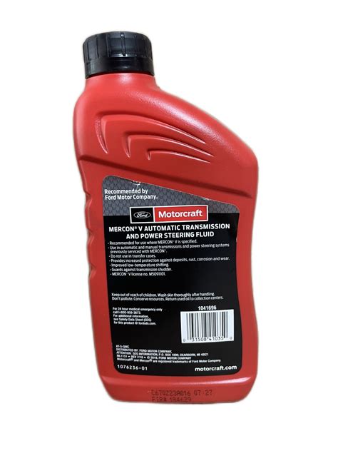 Motorcraft Mercon V XT 5 QMC Quart Ford OEM