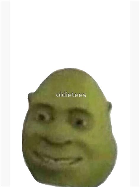 "Cursed Shrek face meme" Art Print for Sale by oldietees | Redbubble