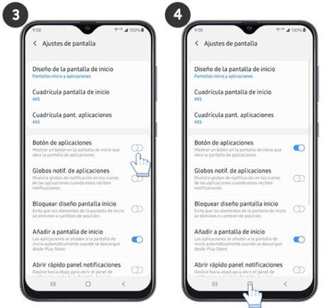 Galaxy A10 ¿cómo Activar El Botón De Aplicaciones En La Pantalla De Inicio Samsung Co