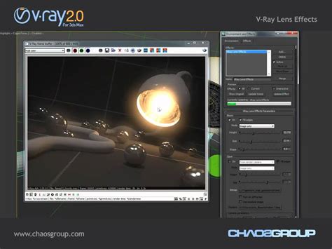 V Ray 20 For 3ds Max V Ray Lens Effects Youtube