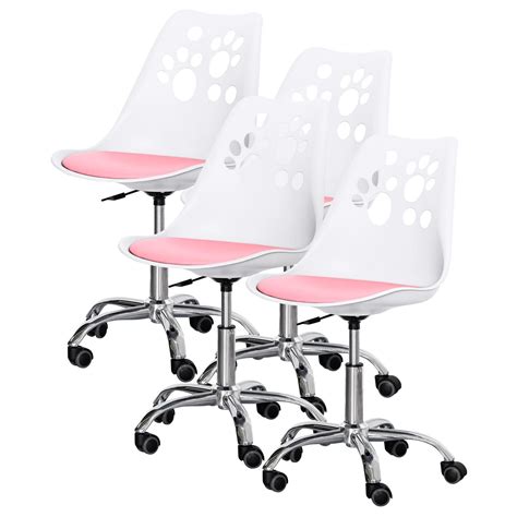 ᐉ Кресло детское Evo-Kids Indigo 4 шт. White/Pink (H-232 W/PN-X4 ...