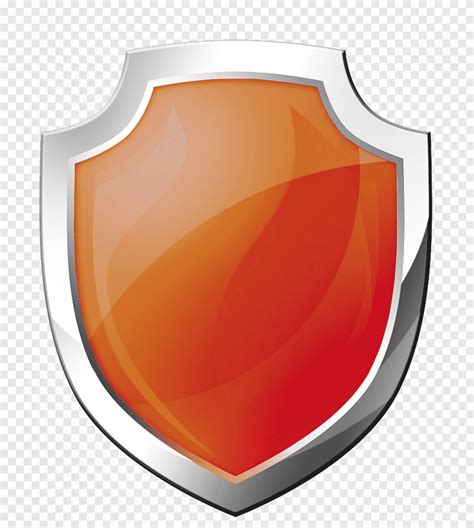 Shield Orange Shield White Logo Png PNGEgg