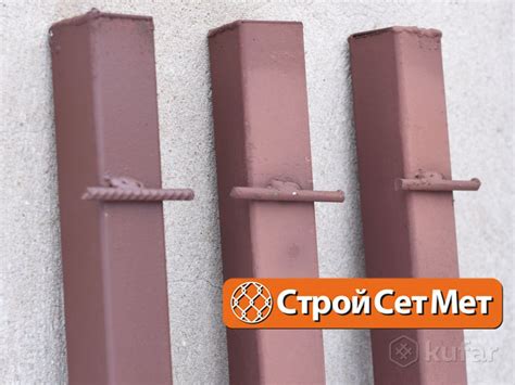 Столбы для забора для сетки рабицы металлические, цена 16 р. купить в ...
