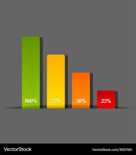 Simple Bar Chart Royalty Free Vector Image Vectorstock