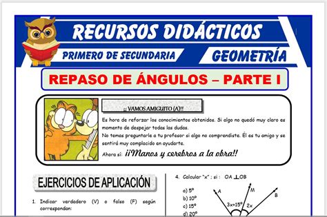 Repaso De Ángulos Para Primero De Secundaria Recursos Didácticos