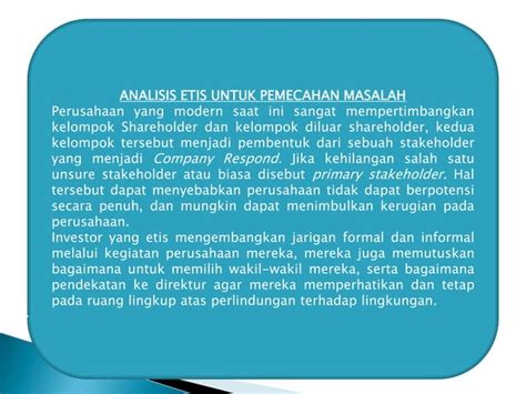 Etika Bisnis PENGAMBILAN KEPUTUSAN DENGAN ETIKA BISNIS PPT