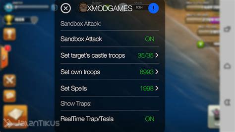 Cara Simulasi Serangan Di Clash Of Clans Dengan Xmodgames Dewa
