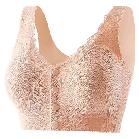 Senior Full Support Wirefree Bra With Sagging Breast Lift Front Closure