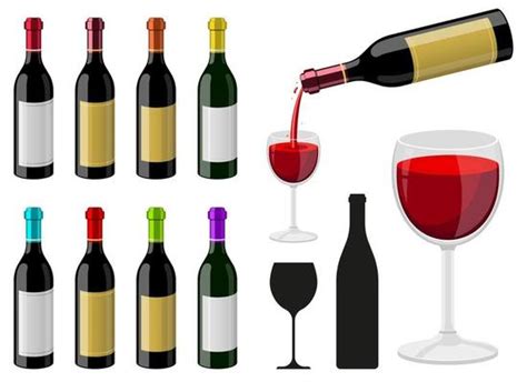 Wine Bottle Vector Art Icons And Graphics For Free Download