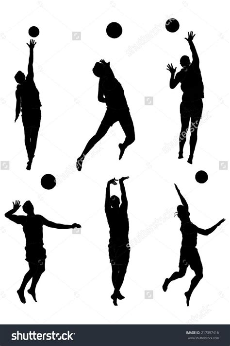 Volleyball Spike Silhouette | Free download on ClipArtMag