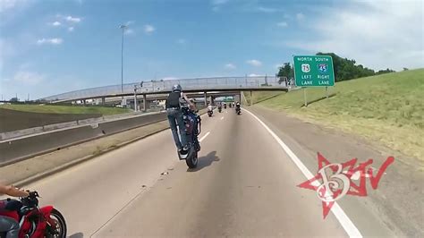 Long Motorcycle Highway Wheelie HD Stunt Bike Combo Tricks Insane