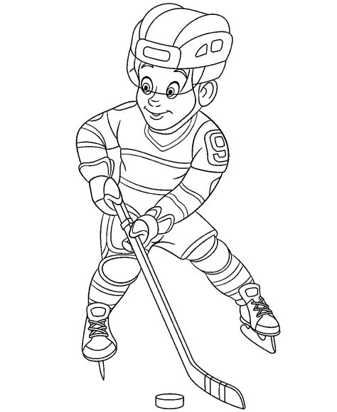 Coloriage Hockey à imprimer sur ColoriageEnfant