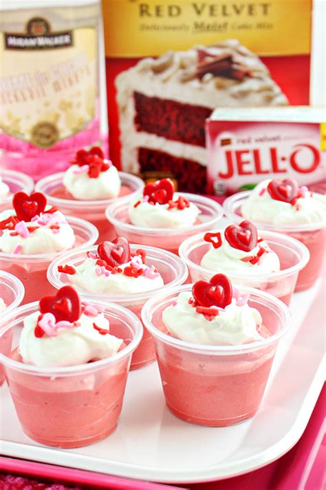 Red Velvet Pudding Shots Recipe Home Cooking Memories