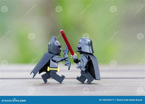 Lego Darth Vader Fighting Batman Editorial Photo - Image of clone ...