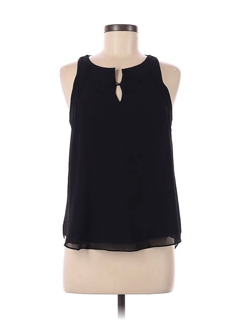 Naked Zebra Women Black Sleeveless Blouse M EBay