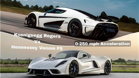 Hennessey Venom F Vs Koenigsegg Regera Mph Acceleration Mile