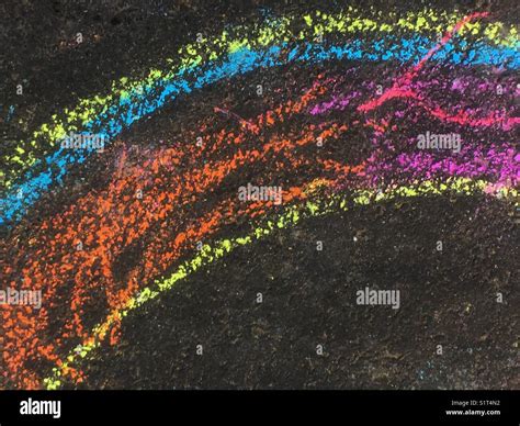 Rainbow Street Art Stock Photo Alamy