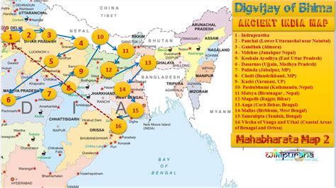 Mahabharat India Map