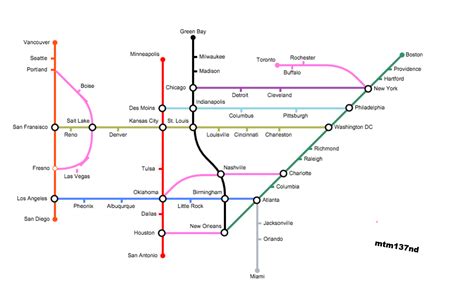 My Attempt At An American Bullet Train System Rimaginarymaps