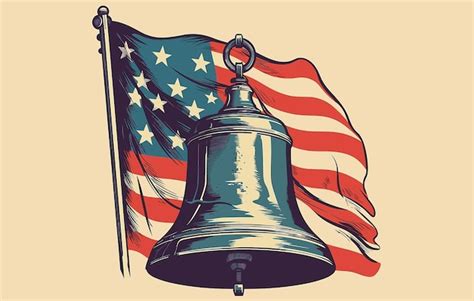 Premium Vector Liberty Bell Vector For Patriot Day Flat Freedom Bell