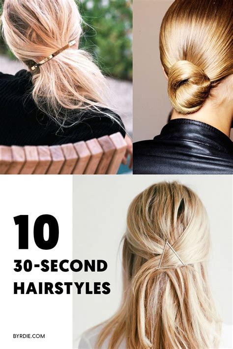 Hair Looks You Can Do In Less Than Seconds Easy Hairstyles