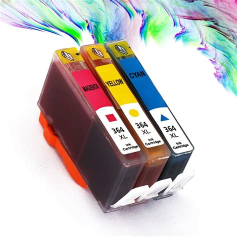 Qinde For Hp 364 Xl Compatible Ink Cartridges Replacement 364xl For Hp Deskjet 3070a 5510 6510