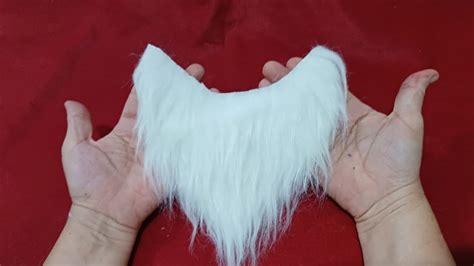 como fazer barba de papai Noel de pelúcia como hacer una barba de