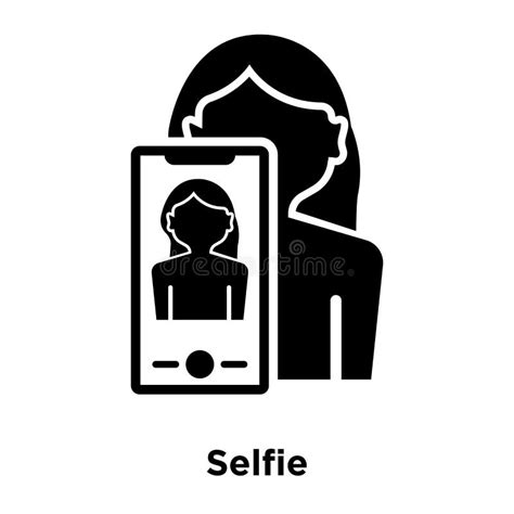 Selfie Icon Vector Isolated On White Background Logo Concept Of Stock