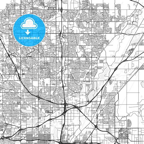 Thornton, Colorado - Area Map - Light - HEBSTREITS