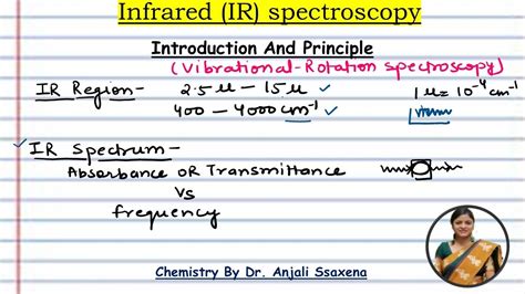 Infrared Spectroscopy Ir Spectroscopy Principle Ir Region Basics