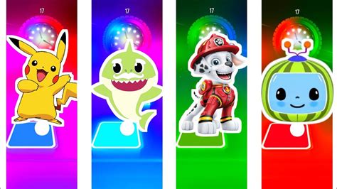 Cocomelon Vs Baby Shark Vs Pawpatrol Marshall Vs Cocomelon