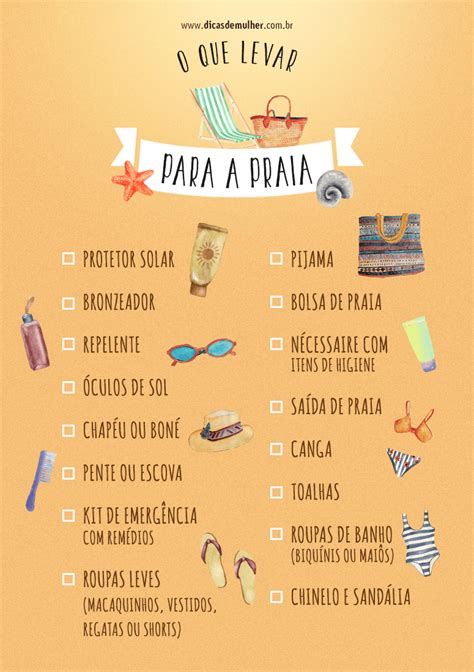 O Que Levar Para Praia Checklist B Sico Dicas Para Curtir A Viagem