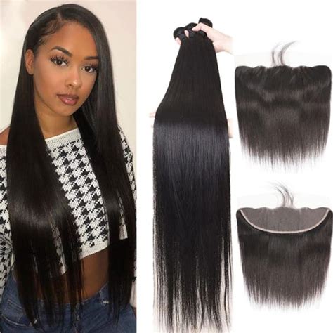 Cheeon Human Hair Bundles With Frontal 20 22 2418 Inch