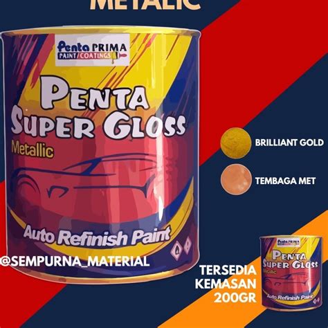 Jual Cat Penta Super Gloss Metalic Gram Kg Shopee Indonesia