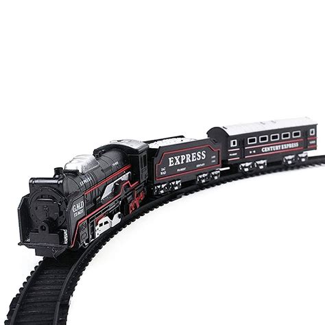 Buy Ramus Choo Choo Train Battery Operated Super Toy with Track Set Emits Real Smoke Light Sound ...