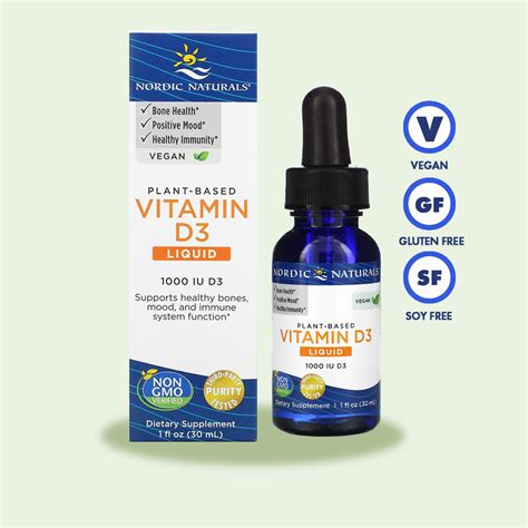 Vitamina D3 Líquida 1000IU Nordic Naturals La Guía Veg Colombia