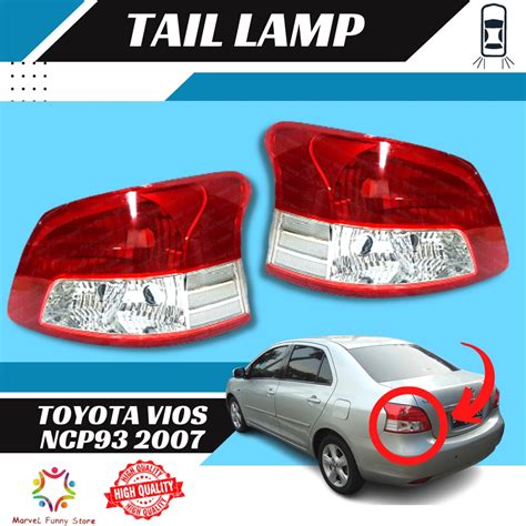 Toyota Vios Dugong Ncp93 2007 Rear Tail Lamp Belakang Lampu 100 New