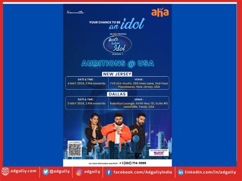 First-Ever Aha Telugu Indian Idol Auditions in USA: Dates Revealed!