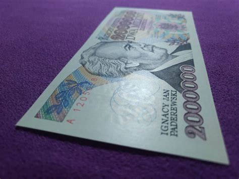 Banknot PRL 2000000 zł 1992 Paderewski A UNC | Bochnia | Licytacja na ...