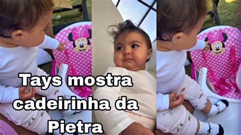 Biel E Tays Mostram Nova Cadeirinha Da Minnie Da Pietra Youtube