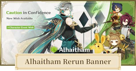 Genshin Rerun Banner For Alhaitham Release Date Featured