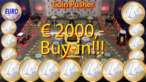 2000 Buy In Super Game With Bonus Euro Coin Pusher Episode 121