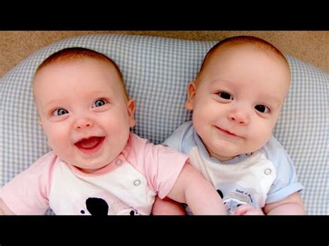 Try Not To Laugh Funny Twin Babies Laughing Compilation