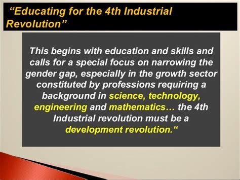 Education for the 4th Industrial Revolution