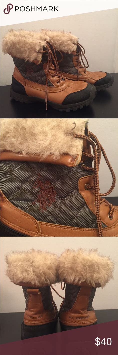 U S Polo Assn Women S Size 8 5 Boot With Fur Trim Fur Boots Boots