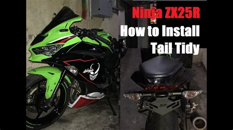 Diy How To Install Tail Tidy Kawasaki Ninja Zx R English Sub Youtube